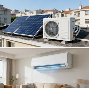 ราคาแข่งขัน OEM/ODM เครื่องปรับอากาศไฮบริดแบบแยกส่วน ขายดี 18000BTU 2HP 1.5 ตัน ใช้พลังงานแสงอาทิตย์ ประหยัดพลังงาน สำหรับบ้าน AC/DC-12K - Product Image 3