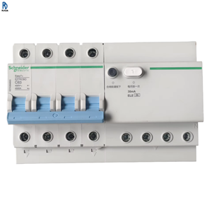EZ7RCBO 4P C63A 30mA Disyuntor Diferencial Residual (DDR) con Protección de Sobrecarga y Fuga de Corriente, Baja Tensión Eléctrica - Product Image 1