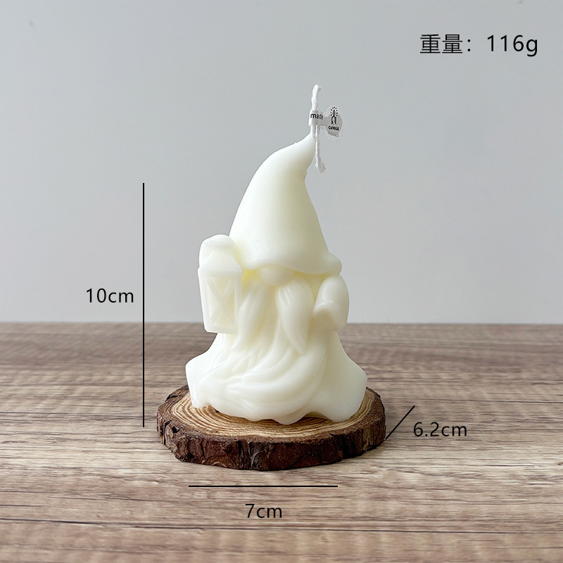 Lantern dwarf J-0461, white, French vanilla (fragrance)