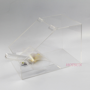 Caja de Acrílico Transparente para Dulces, con Tapa de Plexiglás en Forma de Trapecio - Product Image 4