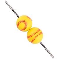 Juguete de dentición para bebés hecho a mano, de gran venta, con cuentas de silicona PVC de 15 mm con forma de caramelo, accesorios de cuentas sueltas al por mayor