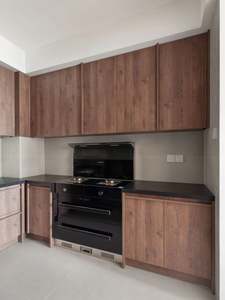 Ensemble d'îlot de cuisine moderne avec rangement central, armoire de cuisine et buffet à bas prix avec porte, shaker en MDF, panneau de siège - Product Image 2