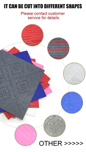 Panneau acoustique mural en feutre auto-adhésif QIANQIAO à effet 3D, design à rayures en grille, pour salle de musique, studio et fond de scène de théâtre - Product Image 6