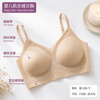 Soutien-gorge sans couture et sans armatures pour adulte, en tissu doux pour la peau, avec détails en maille, dos en U, invisible, à bretelles ajustables en dentelle, motif floral, 5 couleurs F