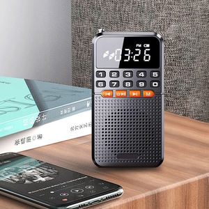 Rechargeable Mini Portable FM Radio With LED Digital Display Flashlight <b>MP3</b> Player Built In <b>Speaker</b> For Elderly Morning Exercise - Product Image 6