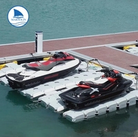 Ponton flottant gonflable en HDPE pour jet ski avec capacité de charge de 350 kg/m² pour marinas