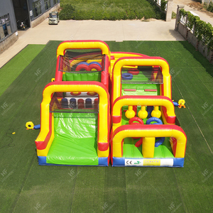 Blue Red Color <strong>Obstacle</strong> <strong>Course</strong> <strong>Inflatable</strong> <strong>Obstacle</strong> <strong>Course</strong> for Kids Adults - Product Image 4