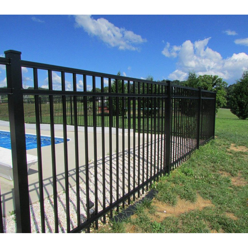 Black Powder Coated Zinc Steel Pool