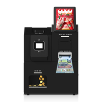 Kiosque de restauration rapide avec support multi-devises, lecteur de QR code, lecteur de codes-barres en option, fonction SDK, système d'exploitation Android 11, 8 Go de RAM, utilisation en intérieur, 4K