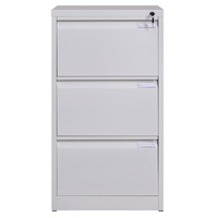 Armoire de rangement de documents de bureau à 3 tiroirs, organisateur de dossiers suspendus, armoire à dossiers en acier anti-basculement pour l'école, la salle de sport