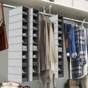 Authentic 10-Tier Hanging Organizer with Foldable Design for Closet, Nursery, and Bedroom, Closet, Shoes, Sundries Storage Items - Product Image 3