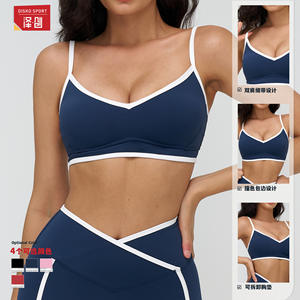 ดิสโก้ สปอร์ตสปอร์ตบราผู้หญิงคอวียูก้าวิ่งระบายอากาศได้ไนลอนสแปนเด็กซ์ EWX9528-2 - Product Image 5