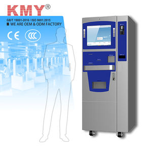 KMY самообслуживание, заказ с двумя сенсорными экранами, считыватель штрих-кодов, одобренный CE, гостиничный киоск - Product Image 2