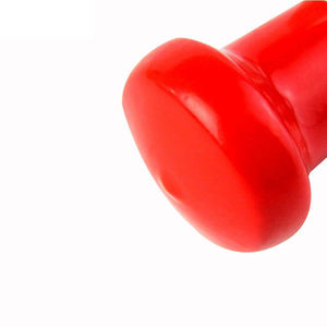 Vente flash - Bouton de commande du volant en PVC rouge personnalisé avec logo JD DEERE 40005R, modèle universel pour voiture - Product Image 3