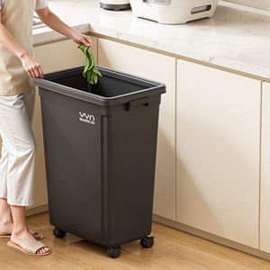 <span class=keywords><strong>Poubelle</strong></span> YYN <span class=keywords><strong>de</strong></span> <span class=keywords><strong>50</strong></span> litres à grand couvercle basculant, écologique, à induction, en plastique recyclé, pour <span class=keywords><strong>cuisine</strong></span> intérieure/extérieure, maison, hôtel - Product Image 3