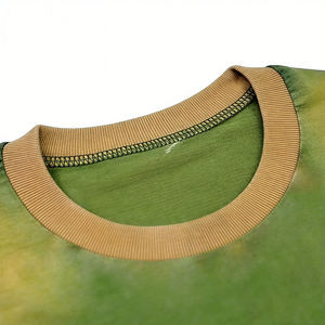 <b>Men's</b> Acid Wash Distressed Customizable Heavyweight 100% Cotton Regular Fit Breathable Short Sleeve Streetwear T-Shirt - Product Image 2