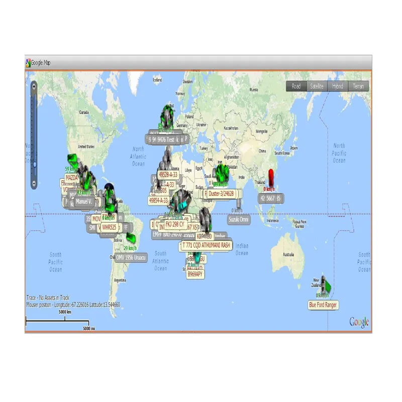 Perangkat Pelacak Gps dengan Perangkat Lunak Platform Web, Tombol Sos Mata-mata Sistem Kendaraan Pengembangan Suara Pemotong Berbasis Gprs