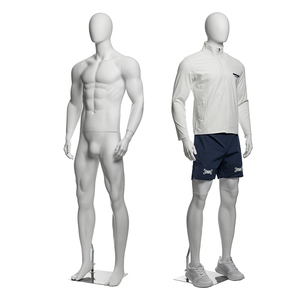 Mannequins masculins blancs en plastique NIP-W pour vitrine, mannequins masculins grandeur nature pour l'affichage de vêtements - Product Image 3