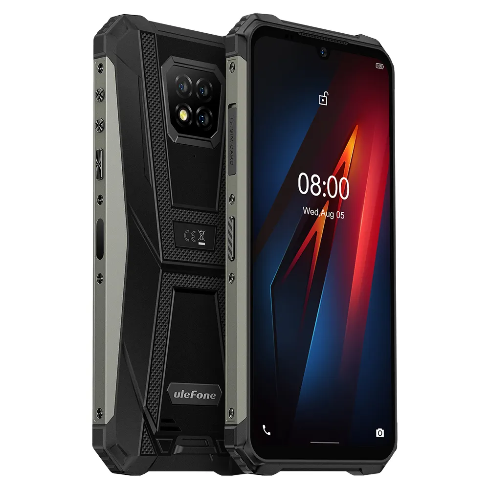 waterproof Ulefone Armor 8 Android 10 Rugged Mobile Phone Helio P60 4GB+64GB Phone Octa-core 2.4G/5G WiFi 6.1 inches Smartphone