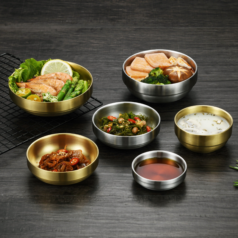 3 Sets Korean Stainless Steel Rice Bowls With Lids – Traditional Warm Bowls, 4.3 Inch Diameter, Hygienic & Durable - View #7