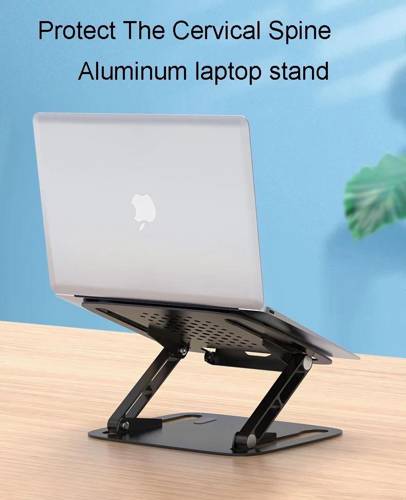 Multi-Angle Adjustable  Portable Laptop Stand Holder Computer Riser  With Heat-Vent to Elevate