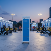 Gabinete de Intercambio de Baterías Comercial ESINO con Compartimentos, Carga Rápida PD, Estación de Intercambio de Baterías Personalizada OEM/ODM para el Sudeste Asiático