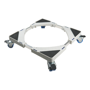Support de base mobile multifonctionnel pour machine à laver manuelle avec étagère de rangement en PP, couvercle rabattable et conception de <span class=keywords><strong>tambour</strong></span> à roues ondulées - Product Image 5