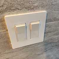 Interrupteur mural à palette unipolaire BAREP 1-gang, homologué CULus, 15A 120V, en PC incassable, pour remplacement de prise résidentielle standard américaine