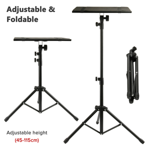 Soporte de trípode ajustable para ordenador portátil con nuevo equipo de DJ plegable, incluye soportes para proyector de ordenador portátil - Product Image 4