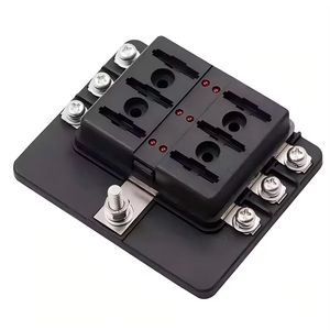 DC 12-24V 6 vías indicador LED rojo soporte de hoja bloque de alimentación caja de fusibles para coche RV remolque barco 12V - Product Image 5