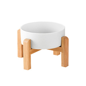 Bols de nourriture <span class=keywords><strong>pour</strong></span> animaux de compagnie en céramique lourds et robustes, compatibles lave-vaisselle, avec support - Product Image 4