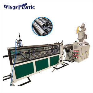 Machine de fabrication de tuyaux en HDPE ondulé flexible pour structures en béton précontraint Machine de fabrication de tuyaux en plastique ondulé - Product Image 1