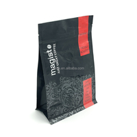 Échantillons Gratuits Nouvelle Arrivée Sachets d'Emballage Autoportants à Fond Carré de 250g, Ventilés, de Qualité Alimentaire, Anti-Humidité pour Chaussettes et Chaussures