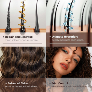 Shampoing <span class=keywords><strong>Professionnel</strong></span> à <span class=keywords><strong>l</strong></span>'Huile d'Argan Bio pour Adultes Marque Blanche <span class=keywords><strong>Cheveux</strong></span> Bouclés Hydratant Herbal Anti-Pelliculaire Chute Soulagement - Product Image 6