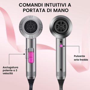 Secador de Pelo Iónico con Luz Azul Dreepor Salon, 1800W de Alta Potencia, Velocidad del Viento de 18M/S, Tecnología de Reducción de Ruido para Hoteles y Hogares - Product Image 4