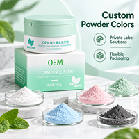 Poudre dentifrice naturelle sans fluorure, personnalisée en usine, marque privée, élimine les taches, protège la flore buccale