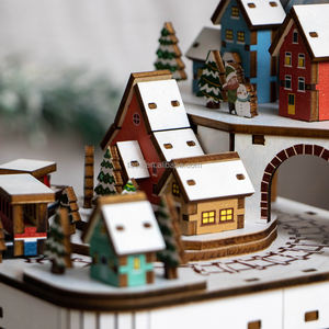 Centro <span class=keywords><strong>de</strong></span> mesa <span class=keywords><strong>de</strong></span> pueblo <span class=keywords><strong>de</strong></span> Navidad decoración <span class=keywords><strong>tren</strong></span> giratorio y edificios artesanías <span class=keywords><strong>de</strong></span> <span class=keywords><strong>madera</strong></span> para carteles <span class=keywords><strong>de</strong></span> pared y <span class=keywords><strong>cajas</strong></span> <span class=keywords><strong>de</strong></span> <span class=keywords><strong>madera</strong></span> - Product Image 3