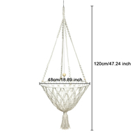 Boho Gland Panier Tapisserie Chat Lit Hamac Macramé Chat Balançoire Lit Coton Corde Suspendus Chat Maison