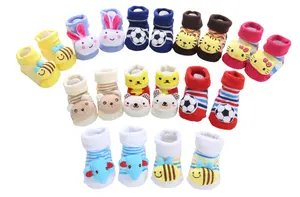 Auf Lager insgesamt 40 Muster Baby 3D Tier Socken 0-1Y Neugeborene Tier Kleinkind Baby Baumwolle Socken