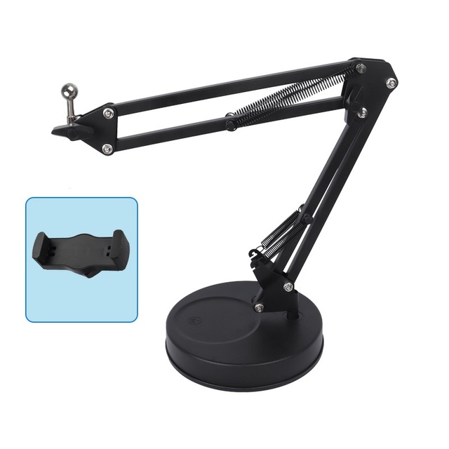 Live Streaming Phone Stand Adjustable Arm  Desktop Stand Desktop Cantilever Support Camera Stand for Live Broadcast