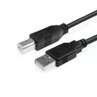 Großhandel Schwarz USB Data Sync Drucker kabel Kabel USB 2.0 AM zu BM Verlängerung kabel für Computer drucker
