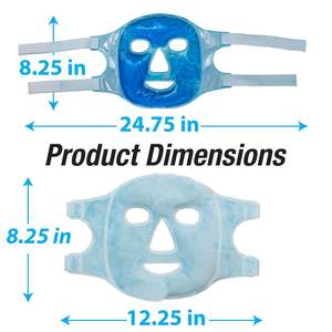 Ice Cool Reducir la hinchazón Reutilizable Comodidad de doble cara Mascarilla de gel frío y caliente - Product Image 2