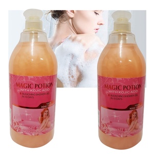 <span class=keywords><strong>Gel</strong></span> <span class=keywords><strong>douche</strong></span> blanchissant magique lissant à étiquette privée OEM avec acide kojique 100% action rose Savon liquide total - Product Image 2