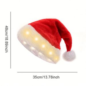 Factory Christmas Santa <b>Hats</b> High Quality Unisex Adult Winter <b>Party</b> Decorations New Year's Gifts 2024 - Product Image 5
