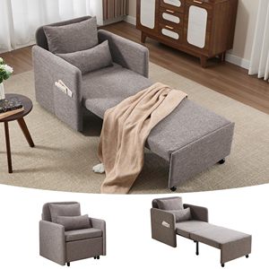 Fauteuil convertible réglable 3-en-1, canapé-lit long escamotable, canapé simple <span class=keywords><strong>pour</strong></span> appartement, dortoir, université - Product Image 1