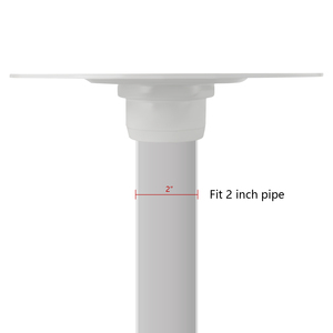 Siphon de douche chromé sans joint avec grille de vidange Mission de 4 pouces, incluant un collier de réglage de hauteur et un anneau pour plaque Kerdi - Product Image 5