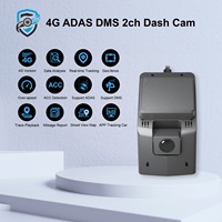 IPoster 1080P 2 canaux Caméra embarquée pour véhicule avant et arrière, enregistreur vidéo boîte noire, ADAS DSM WIFI GPS 4G AI Dashcam Caméra embarquée