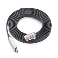 Câble de console USB C 6 pieds, câble de console de routeur USB Type C vers RJ45, puce FTDI