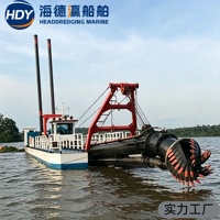 Высокоэффективный земснаряд с режущим насосом 8-24 дюйма и двигателем Cummins для обслуживания внутренних водных путей