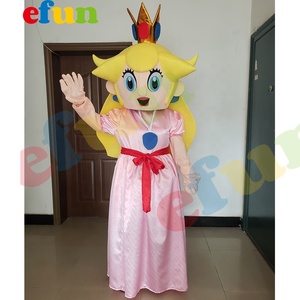 Efun MOQ 1 pieza personalizado <span class=keywords><strong>princesa</strong></span> niña mascota <span class=keywords><strong>disfraz</strong></span> juego personaje peluche <span class=keywords><strong>Mario</strong></span> Bros <span class=keywords><strong>princesa</strong></span> dibujos animados Cosplay <span class=keywords><strong>disfraz</strong></span> para niños - Product Image 4